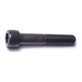 Midwest Fastener M12-1.25 Socket Head Cap Screw, Black Oxide Steel, 70 mm Length, 4 PK 78646